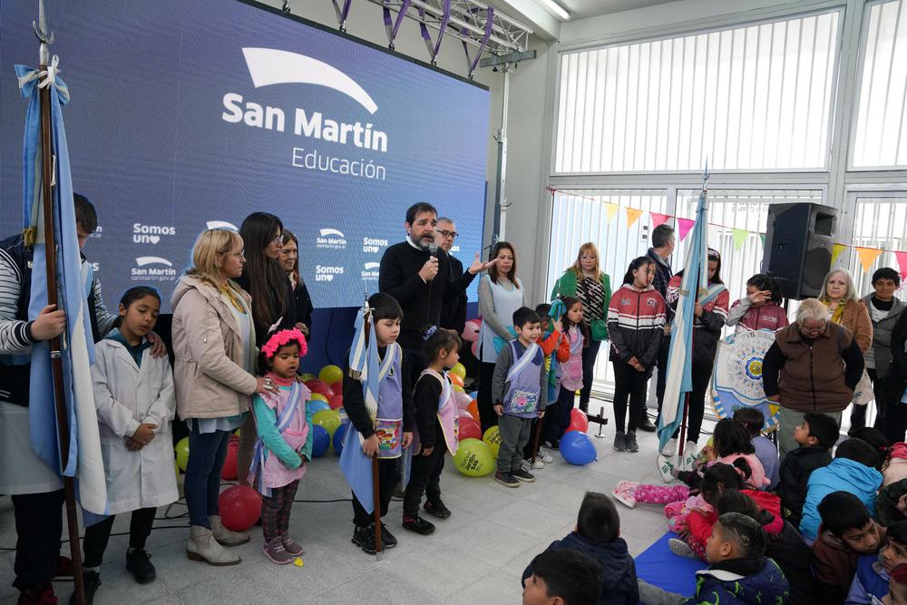 La inauguración se llevó adelante junto a las familias y toda la comunidad educativa del jardín