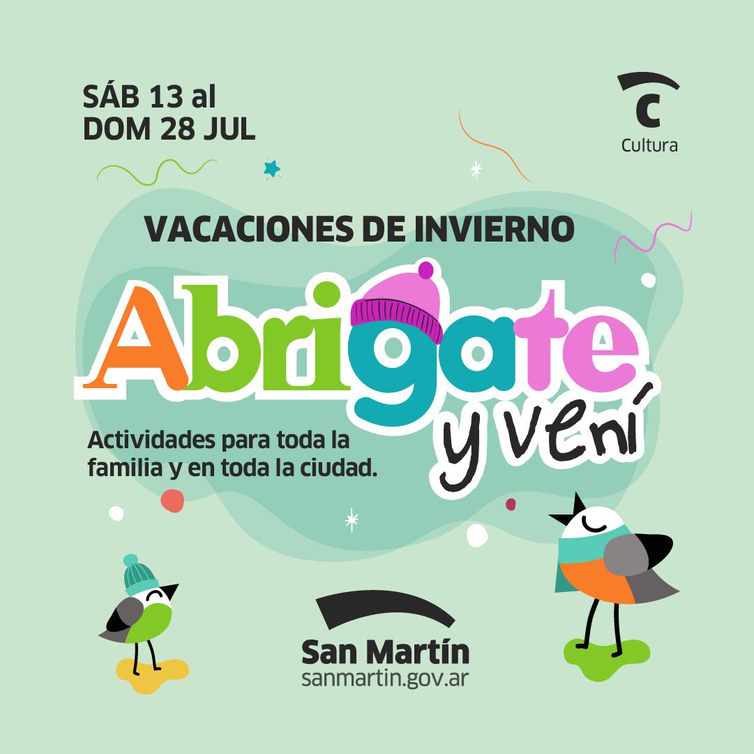 San Martín tendrá grandes propuestas gratuitas para las vacaciones de invierno