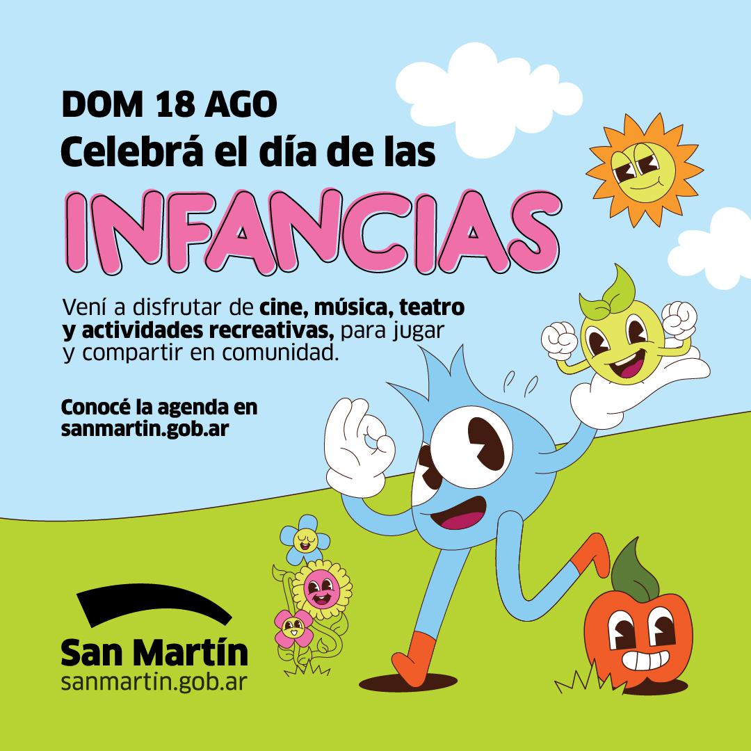 San Martín festejará el Día de las Infancias con propuestas en distintos espacios municipales