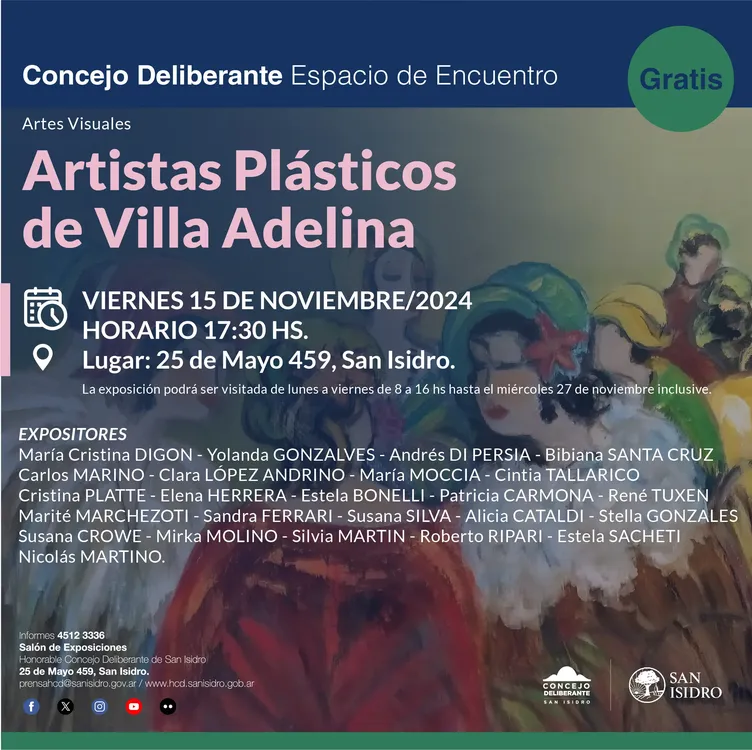 Artistas Villa Adelina - placa