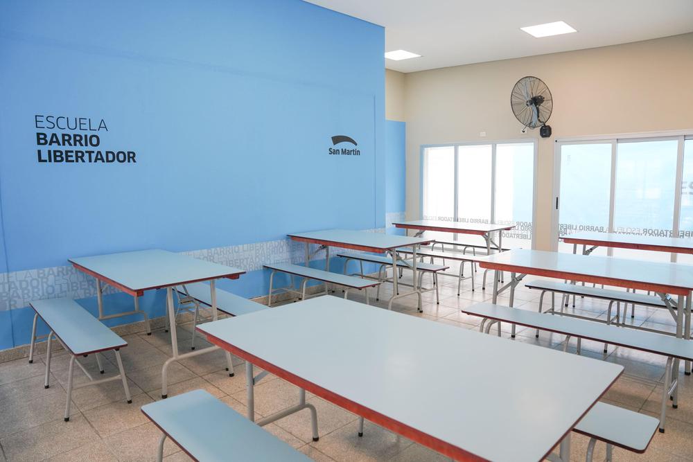 La primera escuela de Barrio Libertador ya cuenta con un Salón de Usos Múltiples y una cocina