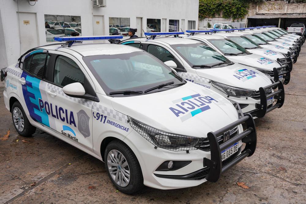San Martín incorporó 10 nuevos patrulleros para las 10 comisarías