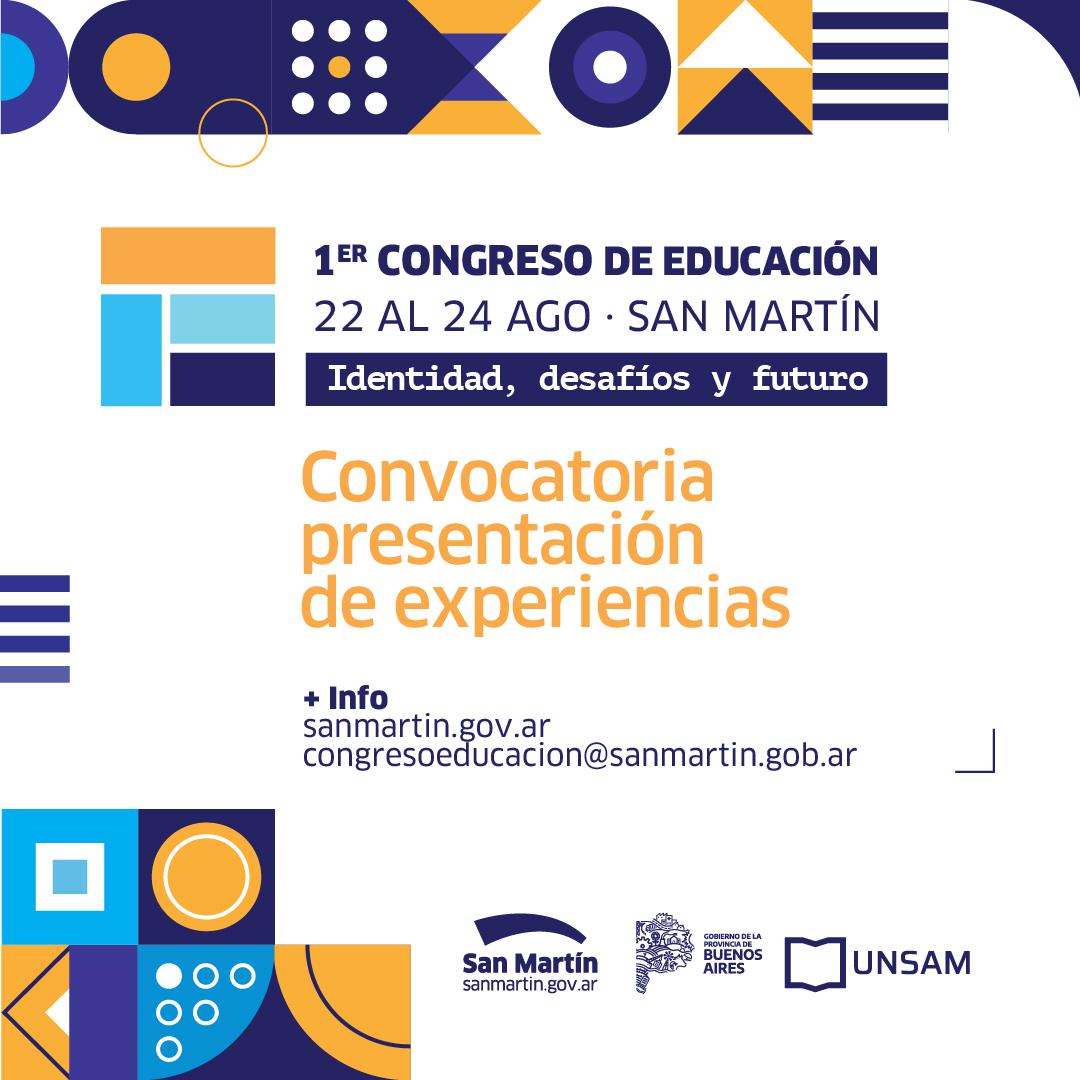 El Municipio de San Martín lanza el Primer Congreso de Educación de la ciudad