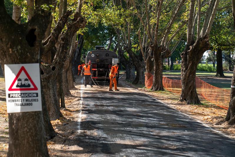 Obras en el Parque Público de Villa Adelina