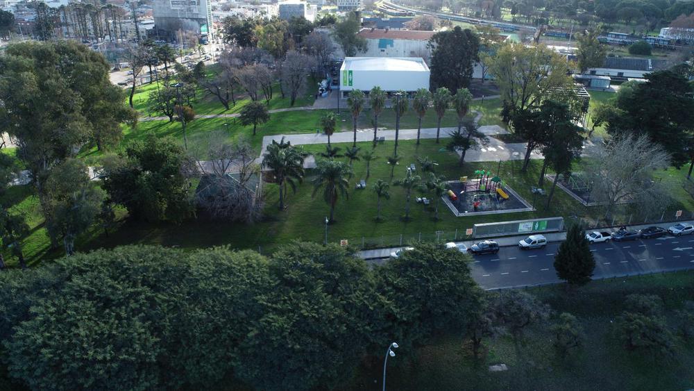 Vista aérea del Nuevo Parque Yrigoyen