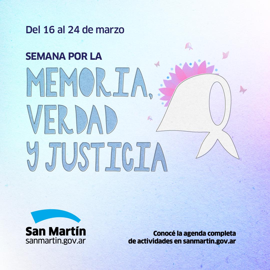 Arrancó la Semana de la Memoria, Verdad y Justicia en San Martín