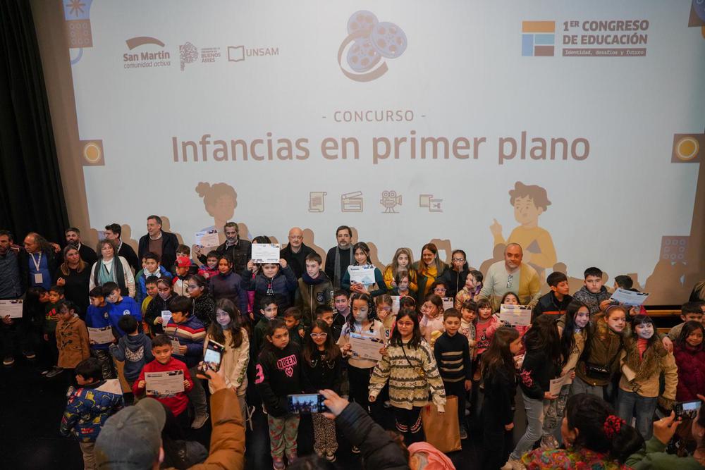 El cierre del día fue con el curso de cortometrajes Infancias en Primer Plano