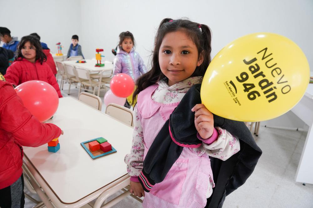 Tiene una matrícula para 200 niñas y niños de 3 a 5 años